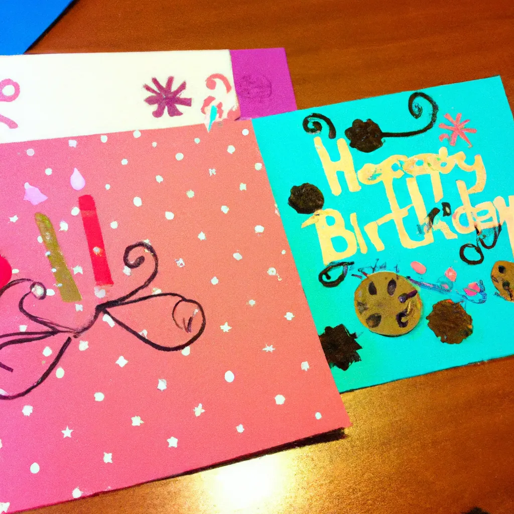DIY kartka urodzinowa