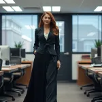 Jak stylizować długie eleganckie spódnice damskie do biura